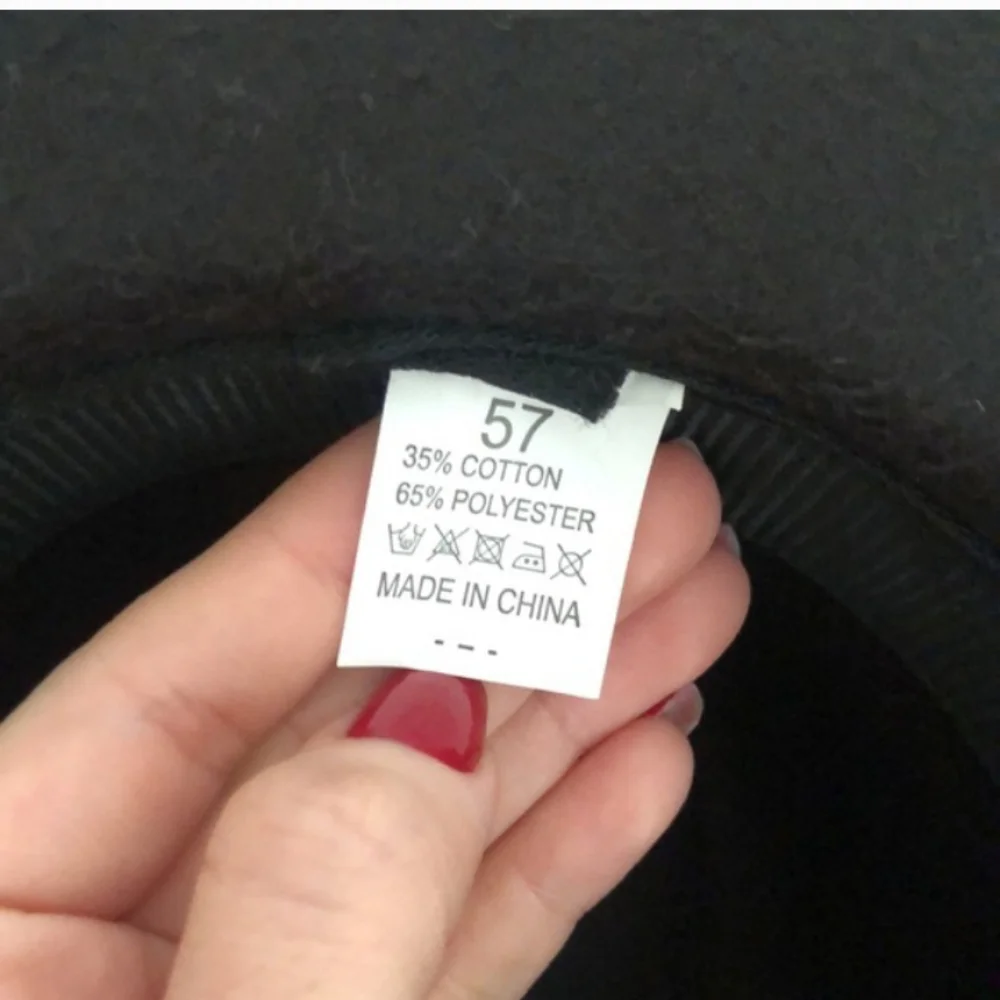 Women's Black Fedora Horsebit Band Sz 57 M - Picture 2 of 4